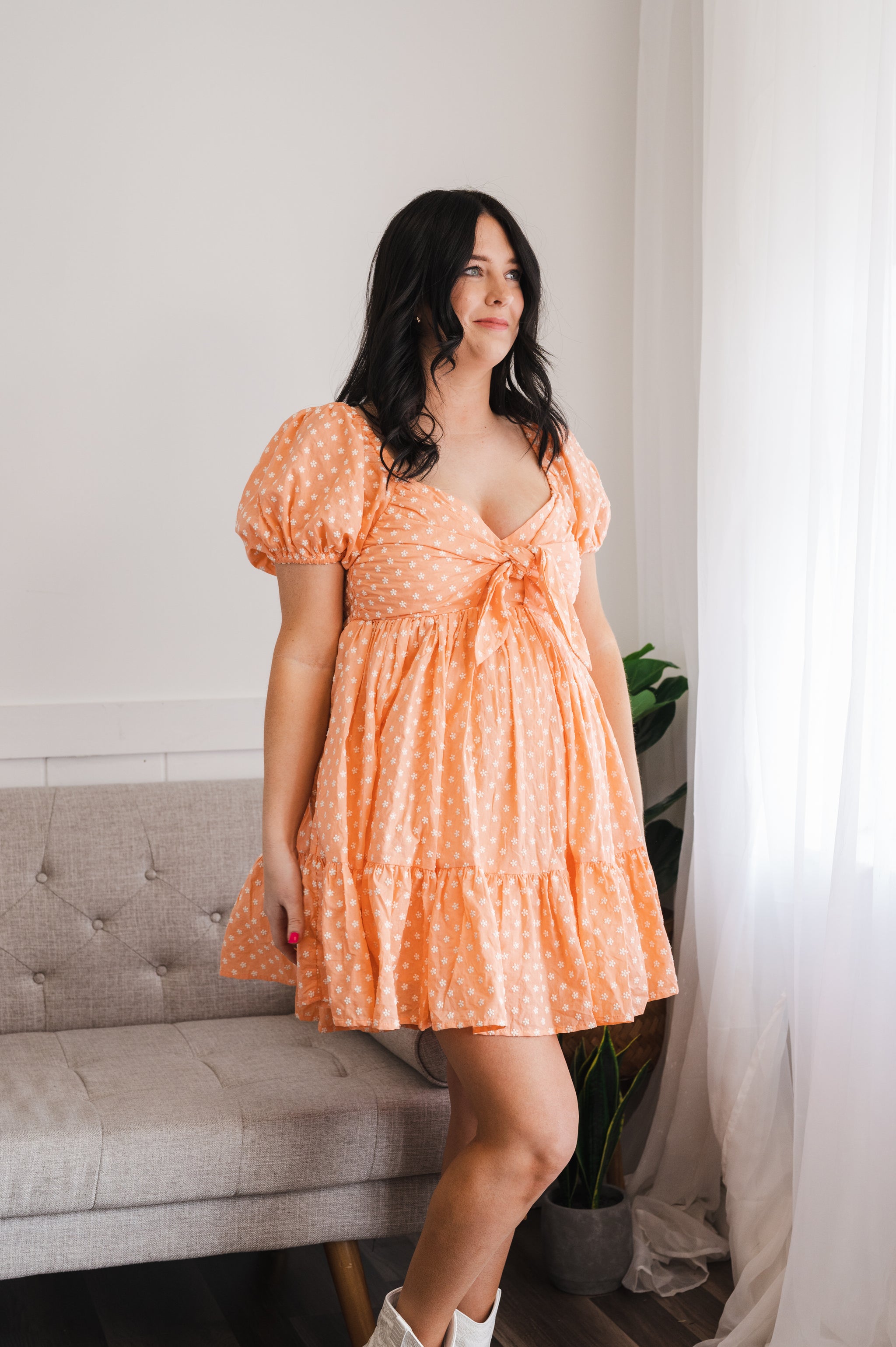 dress with orange in it Orange word of honor DRESS with foulard : the-are guests